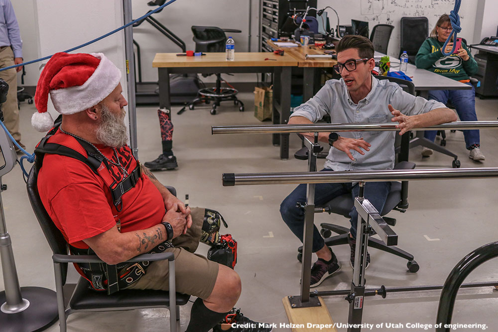 Utah Man 1 of 10 Trying Out New Bionic Leg
